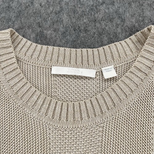 Hugo Boss Womens Beige Knit Sleeveless Viscose Vest Size XL - Picture 3 of 12