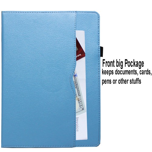 360 Rotating Smart Case Magnetic Cover with Pocket Pen Holder for Old &New iPad - Picture 8 of 45