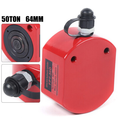 Jack 50 Ton 2.52'' Stroke Ram Low Profile Flat Lift Cylinder Hydraulic Cylinder