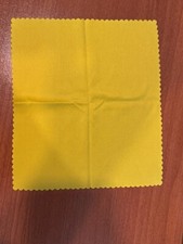 Microfiber cleaning cloth - screens, glasses, jewelry - Yellow 6.5" x 6" - NEW