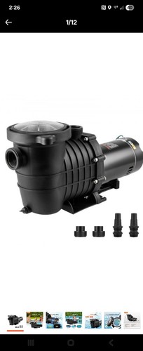 Vevor Above Ground Pool Pump 1.5Hp 100 Gpm Simgle Speed 110/240V - Picture 3 of 3