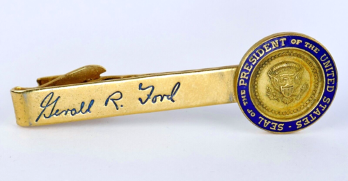 Original Gerald R. Ford Presidential Seal White House Issue Tie Clasp - Imagen 1 de 4