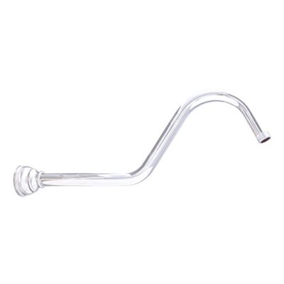 Dyconn Faucet WSA0316-CHR S Shaped Shower Arm with Flange, 16'', Polished Chrome