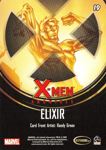 ELIXIR / X-Men Archives (Rittenhouse Archives 2009) BASE Trading Card #19 - Picture 2 of 2
