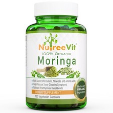 PURE ORGANIC MORINGA OLEIFERA VEGETABLE CAPSULES 500mg 