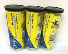 Lot of 3 Dunlop Sports Champ All Surface 3 Ball Can