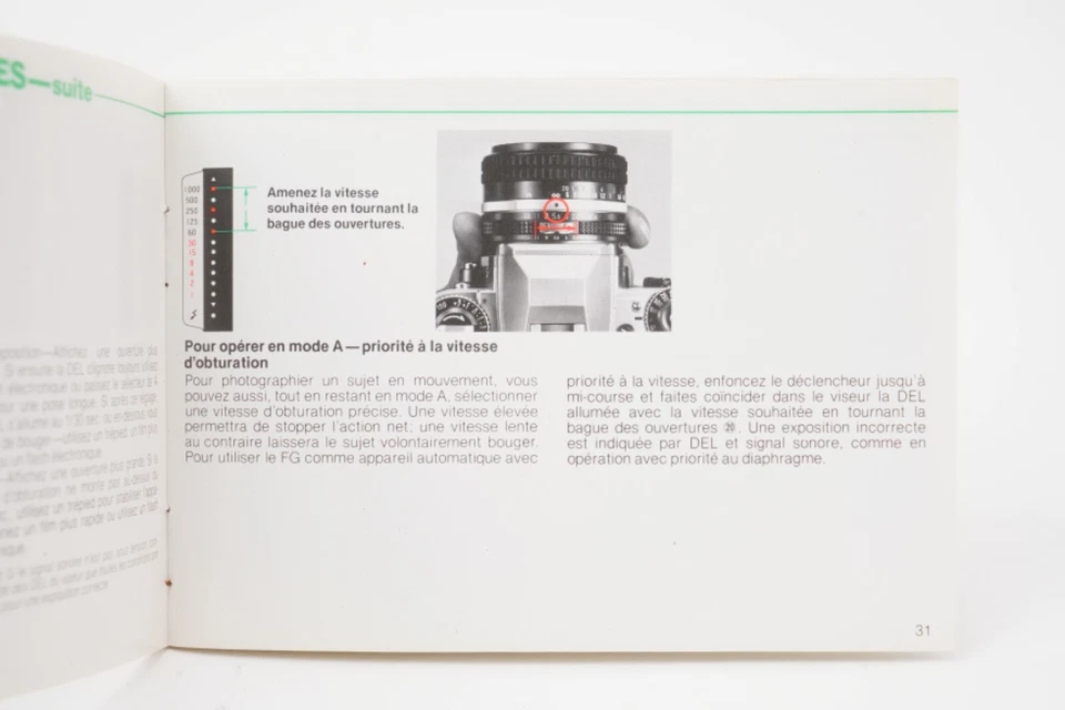 Manual de instrucciones para Nikon FG (en español). - Imagen 3 de 4