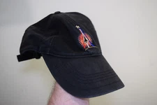 2009 NASA Atlantis Space Shuttle STS 129 Baseball Hat Strapback Black WORN LOOK