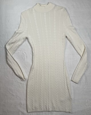 Abercrombie & Fitch Cream Cable Knit Sweater Dress Women's Medium | eBay Abercrombie & Fitch Cream Cable Knit Sweater Dress Women's Medium | eBay