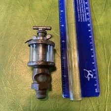 Antique Vtg Nickel Steam Whistle  Engine Oiler Hit & Miss Steampunk