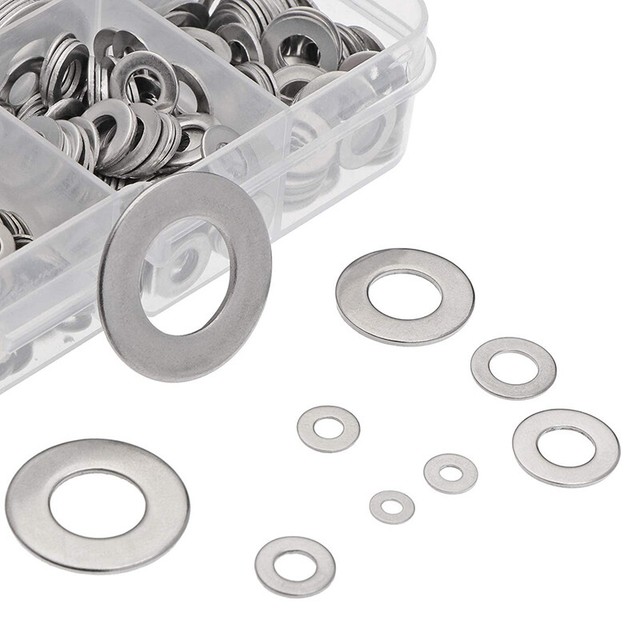 Flat Washer Stainless Steel Washers Assortment Set Value Kit 684 Pieces M2m12 for sale online
