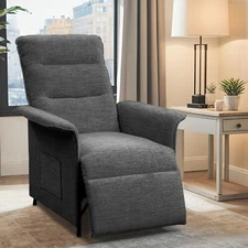 FLEXISPOT Electric Power Recliner Chair Sofa with Remote Chenille Upholstered