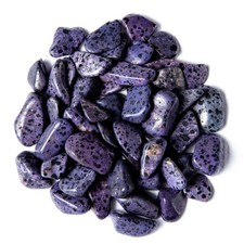 1/2 lb Tumbled Purple Dalmatian Jasper Gemstone Crystals 35-55 Stone Specimens