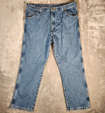 Wrangler Jeans Mens 42X30 Blue Pro Rodeo Competition Cowboy Relaxed 1031MWZGK