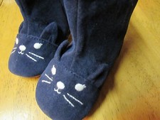 NWT Gymboree LITTLE PALS NAVY BLUE Sueded KITTEN KITTY BOOTS CRIB SHOES size 03