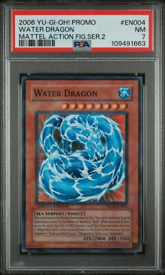 #ad #ad 2006 YU GI OH MATTEL ACTION FIGURE SER 2 PROMO #EN004 WATER DRAGON PSA 7 $64.99