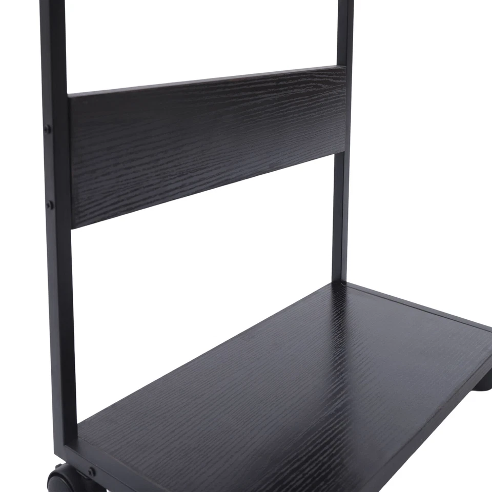 2-Tier CPU Holder Cart Under Desk Computer Tower Stand Mobile PC Tower Stand NEW - Image 3 of 4