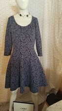 Lauren Conrad Size Medium Cotton Polyester blend Fabric Fit N Flare Dress