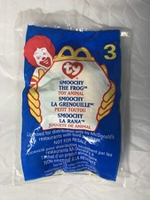 Smoochy The Frog 3 McDonald's Ty Teenie Beanie Babies 1999 SEALED