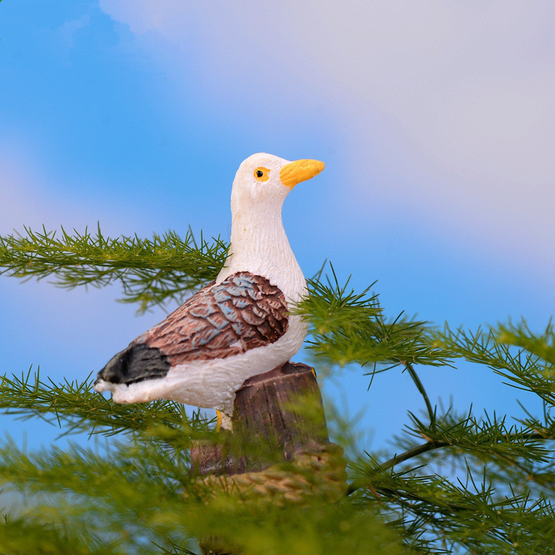 Seagull Decoration 3pcs Turtledove Miniatures Garden Yard Lawn Ornament