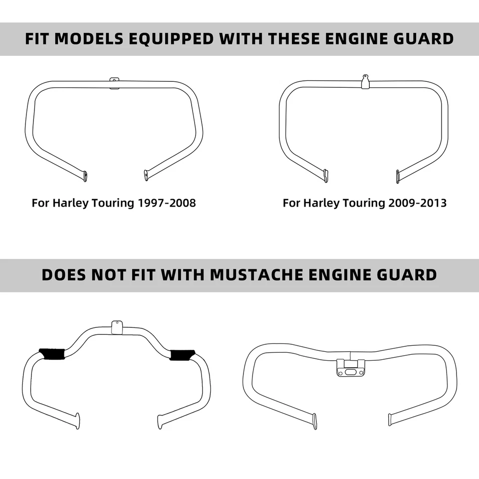 Lower Vented Leg Fairing Fit For Harley Road King Electra Glide Ultra Classic - Image 4 of 4