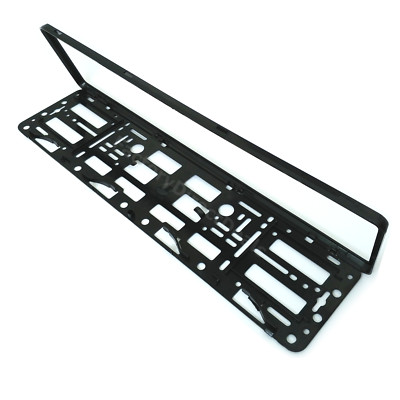 Glossy Black Number Plate Holder Licence Plate Surround Frame ABS PC O2