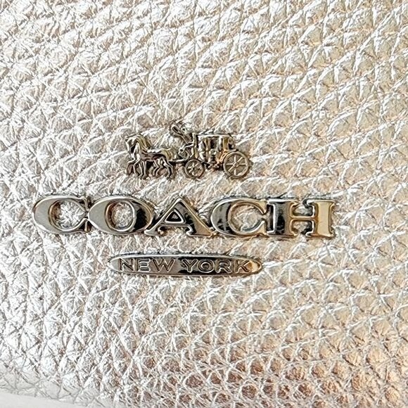 COACH Nora Kisslock Crossbody & Puffy Card Case Metallic