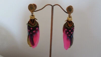boucles d'oreille Gas Bijoux plume - Photo 1/4