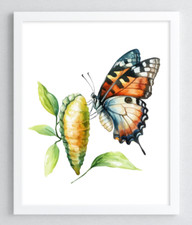 Butterfly Wall Art Print, Monarch Butterfly Print, Wall Art Decor Print 85