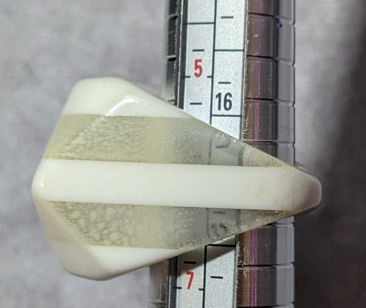 Vintage Chunky Solid And Translucent Striped Abst… - image 12