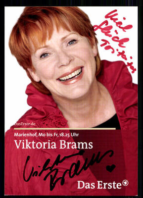 Viktoria Brams Marienhof Autogrammkarte Original Signiert ## BC 22385