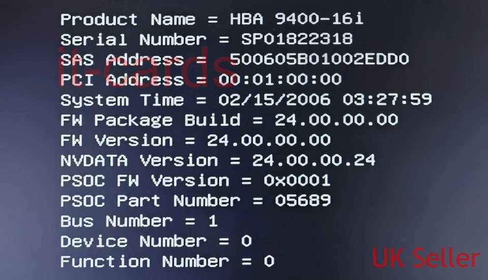 LSI 9400-16i SAS HBA IT Mode (SATA,SAS,NVME) Unraid TrueNAS Proxmox ZFS NO BIOS - Image 2 of 4