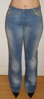 RARE NWT Embroidered Long Blue ICEBERG Jeans Italy sz 34 10-12 US Button crotch — photo 3