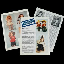 Ginny Dolls from 1952 and 1953 History Article 4 Pages Mid Century Modern
