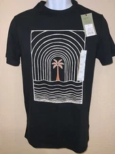 Mens S, M, L, & XL Crewneck T-shirt  Short Sleeve W/PALM TREE print 60% cotton