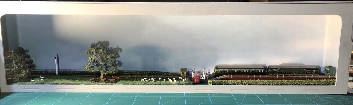 75cm Model Railway Shelf Diorama kit, optional Fiddle Stick, lighting and  Shelf
