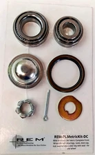 REM ISF Micro Finished GM Metric Front Bearings & Races for one hub with DustCap