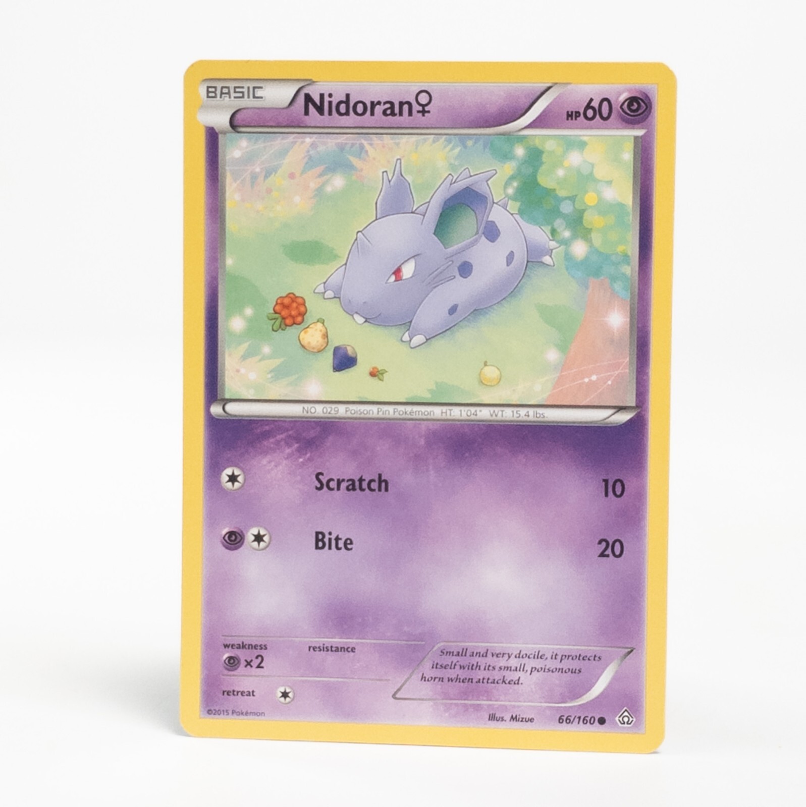 Nidoran 66/160 Pokemon XY - Primal Clash Common NM