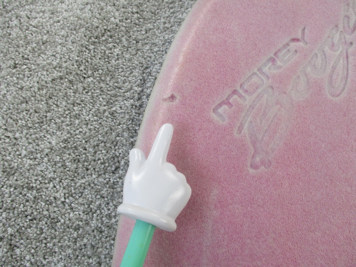 Vintage 1994 Morey Boogie Board Kahala Pink Blue Foam