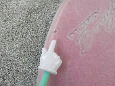 Vintage 1994 Morey Boogie Board Kahala Pink Blue Foam Bodyboard