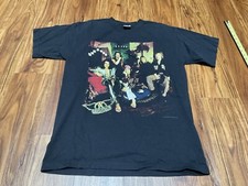 Vintage 1997 Aerosmith Nine Lives North American Tour Band Graphic Tee Black USA