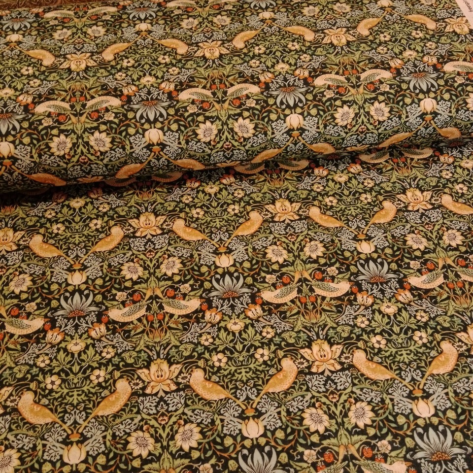 William Morris Thameside Collection Fabric 110cm De Ancho