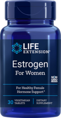TAKE OFF $5 NOW! TWO PACK SALE Life Extension Estrogen For Women 30 veg tabs