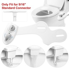 Bidet Fresh Water Spray Kit Non Electric Toilet Seat Attachment Hot Cold Wash