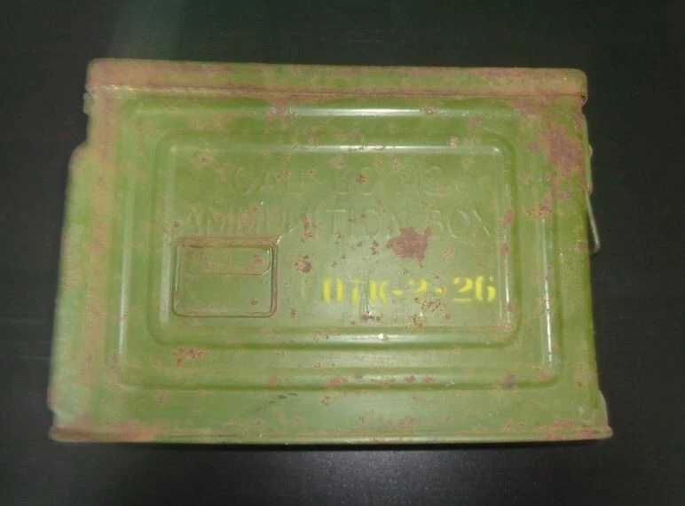 Caisse à munitions mitrailleuse calibre 30 US WW2 USA - Photo 2/4