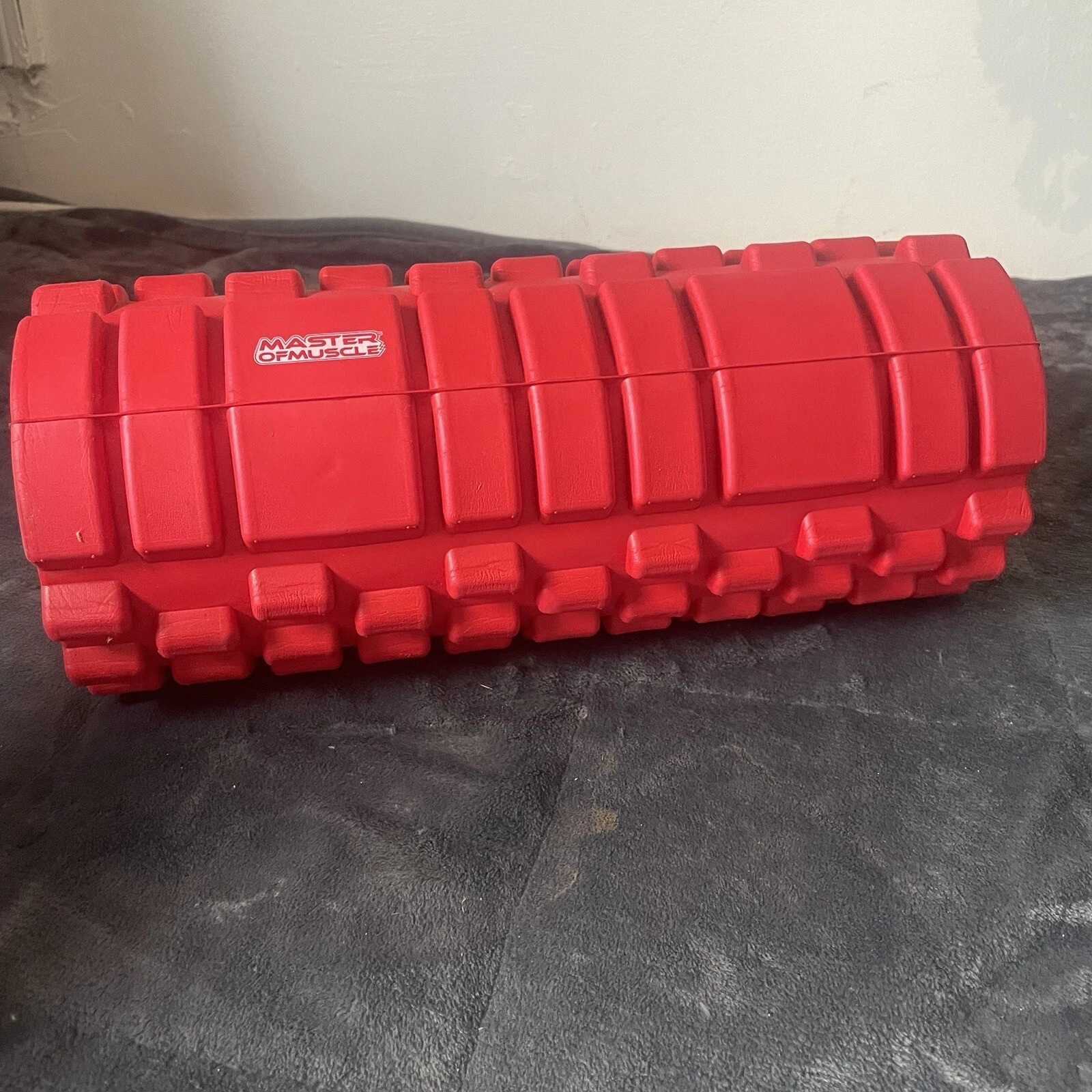 Master Of Muscle 13” Deep Tissue Foam Roller Textured Durable Hollow Core