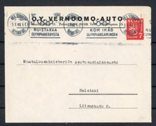 Ortsbrief Helsinki 7 Markaa Einzelfrankatur Werbestempel Olympia 1948 - b10866