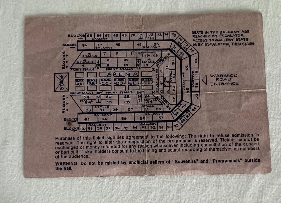 QUEEN - 1977 ORIGINAL TOUR PROGRAMME WITH ORIGINAL TICKET AND BUTTON BADGE - Image 4 of 4