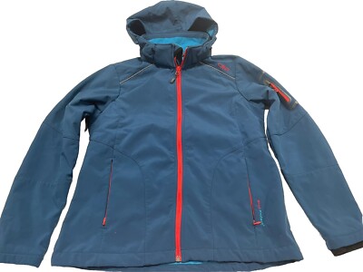 CMP Wind Protect Softshelljacke Gr. 42/L Blau Damen Wasser und Winddicht Top ANJ