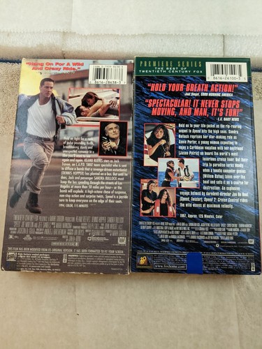 VHS TAPES - Fox Video Speed 1 & 2 (1994 & 1997) Hi-Fi Stereo VHS - Picture 2 of 3